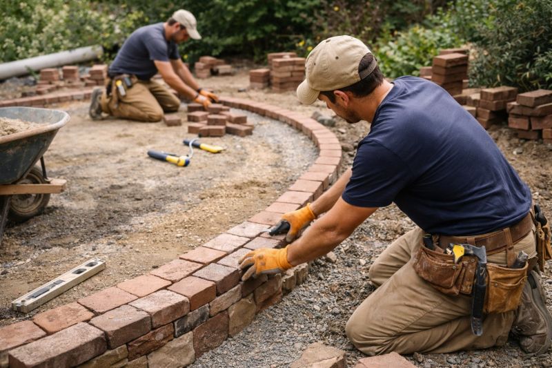 Brick Hardscape Installation in Seaford, NY