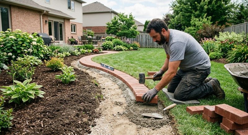 Brick Hardscaping Installation in Bergen County, NJ