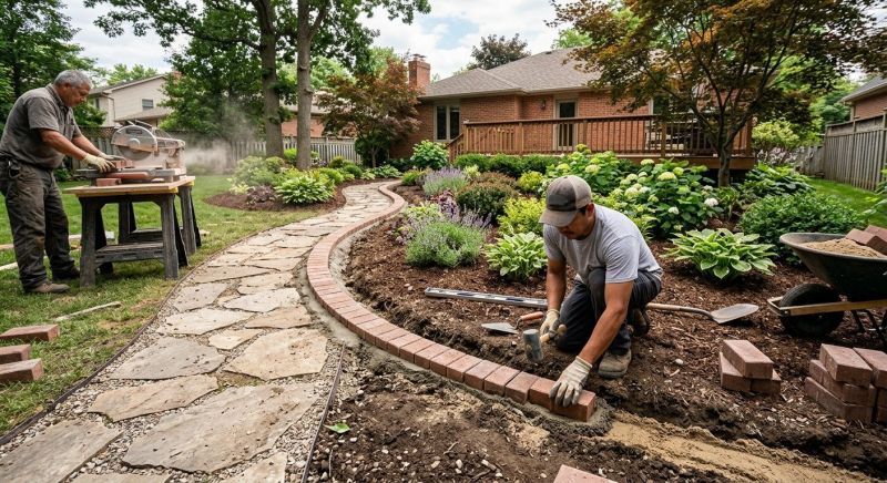 Brick Hardscaping Installation in Plainview, NY