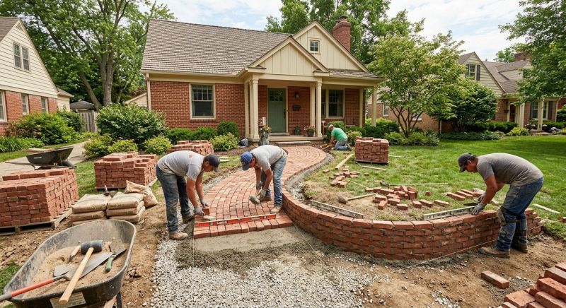 Brick Hardscaping Installation in Tappan, NY