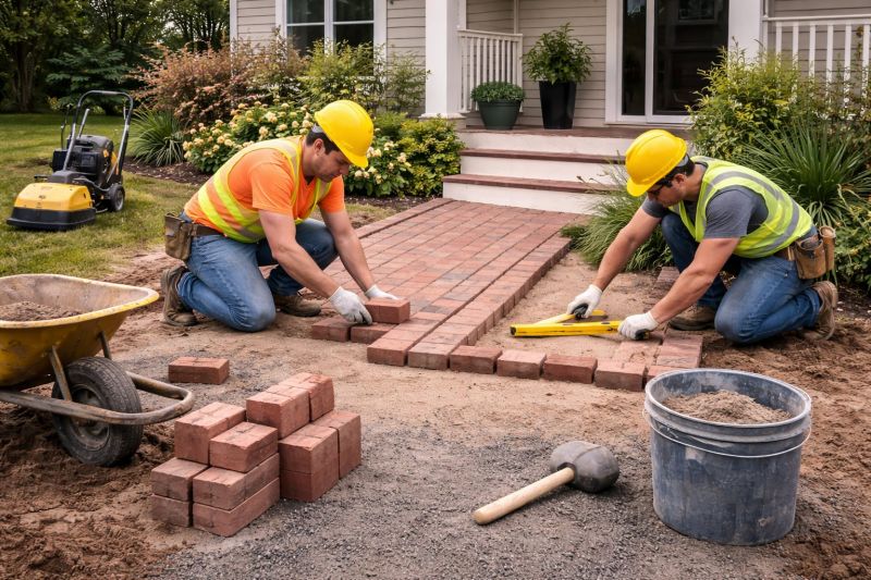 Brick Paving Installation in Fresh Meadows, NY