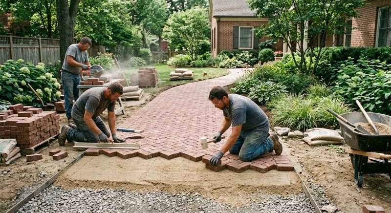 Brick Walkway Installation in Greenwich, CT