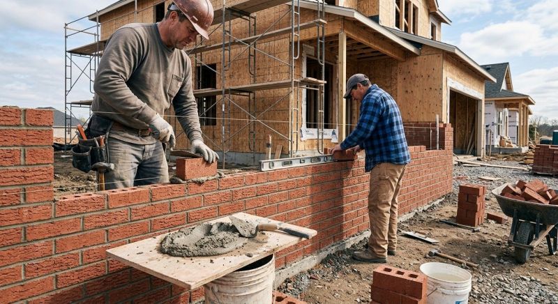 Brick Wall Installation in Darien, CT