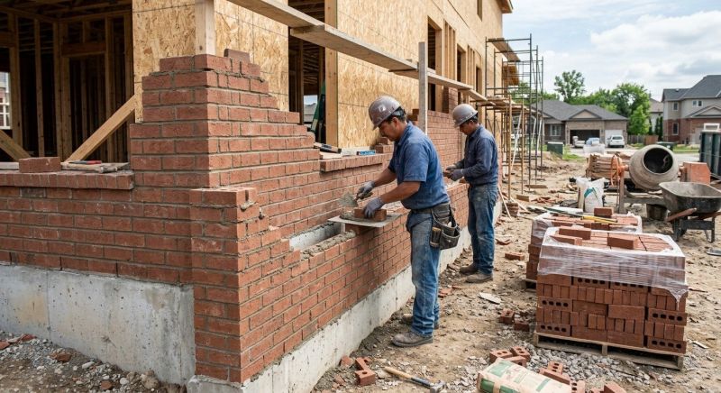 Brick Wall Installation in Lake Peekskill, NY