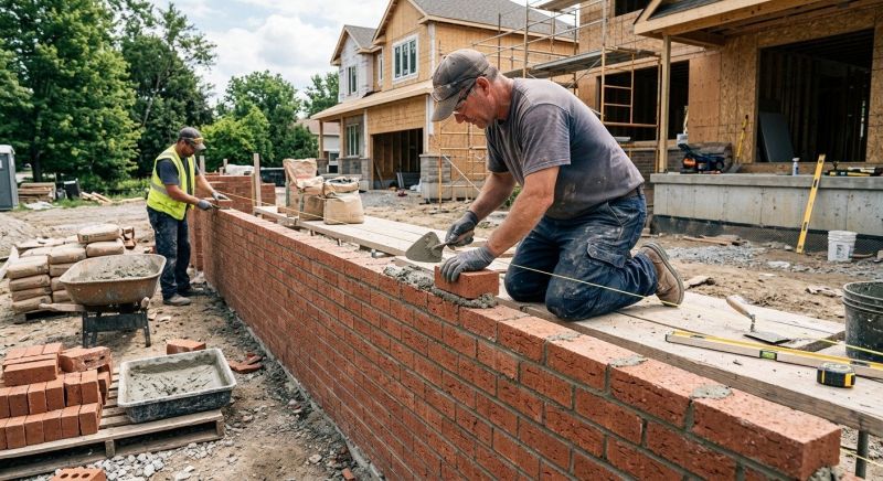 Brick Wall Installation in Peekskill, NY
