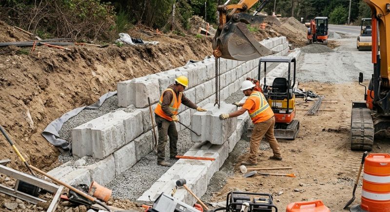 Concrete Blocks Installation in Cortlandt Manor, NY