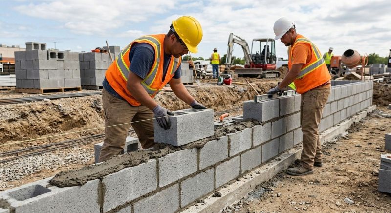 Concrete Blocks Installation in Roslyn, NY