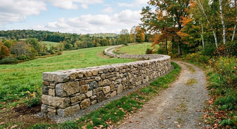 Stone Wall Replacement in Greenwich, CT